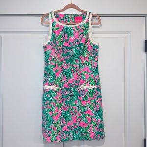 Lilly Pulitzer Kathleen Stretch Shift - Size 8. Prosecco Pink.